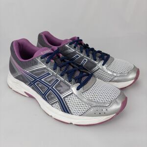 Asics Gel-Contend 4 Sneakers Womens 9.5 T765N Running Shoes Gray/Campanula